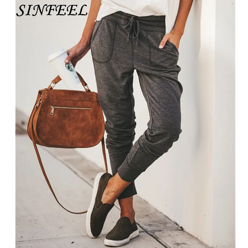 2018 Autumn Winter Pants Women Ankle Length Pant Drawstring Waist Trousers Loose Leisure Casual Going Out Trousers Pencil Pants
2018 Autumn Winter Pants Women Ankle Length Pant Drawstring Waist Trousers Loose Leisure Casual Going Out Trousers Pencil Pants