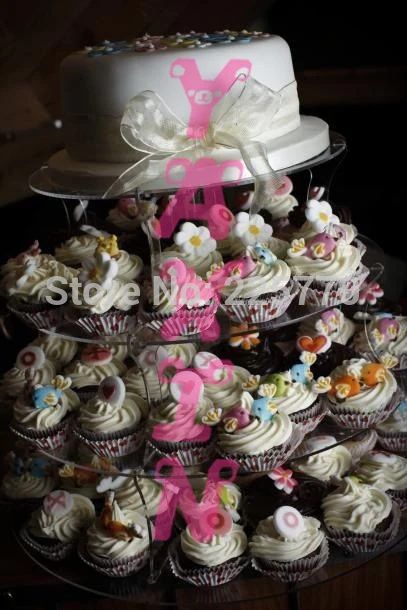 Crystal Clear Round 4 Tier Acrylic Cake Stand/Cupcake Wedding Cake Stand Cupcake Stand 
Crystal Clear Round 4 Tier Acrylic Cake Stand/Cupcake Wedding Cake Stand Cupcake Stand