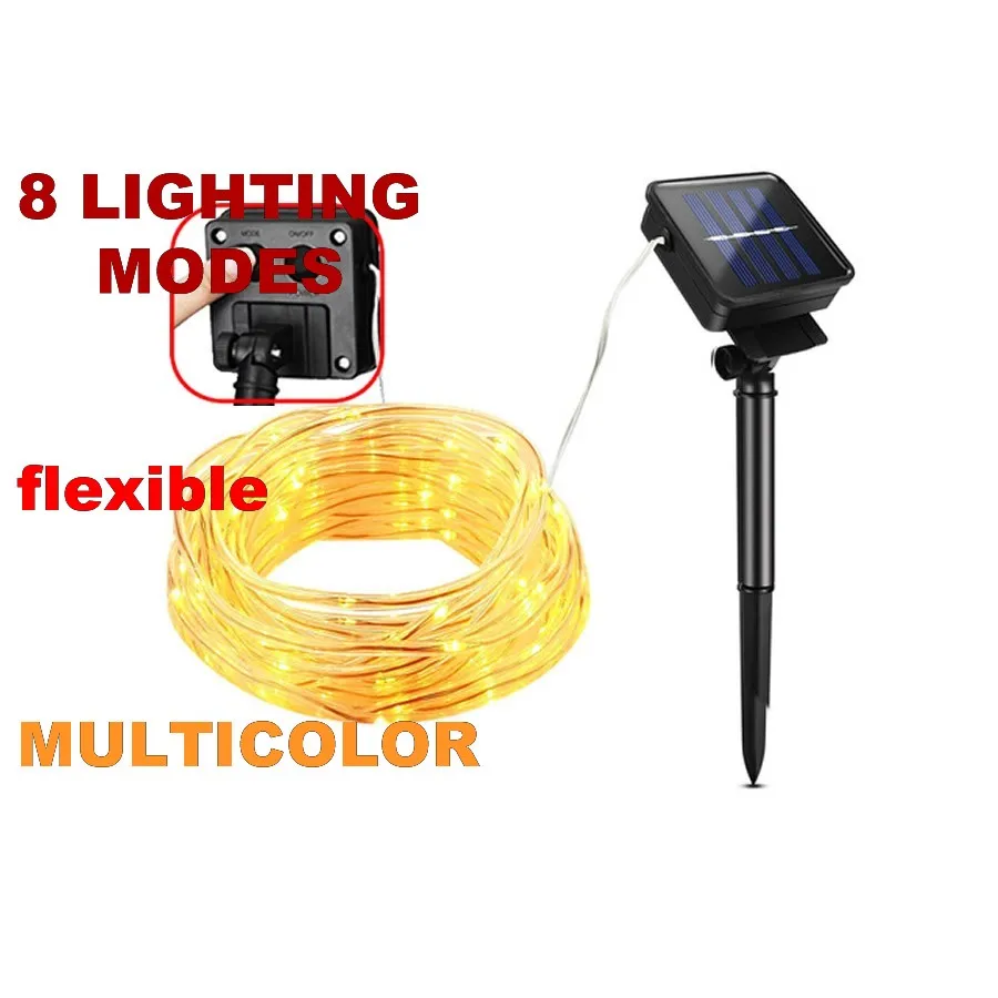 8 modes multicolor 5M 10M 20M Wire Solar LED String lamp Fairy Holiday light Strip Decor Garden Lawn Wedding X'mas Party Ambian
8 modes multicolor 5M 10M 20M Wire Solar LED String lamp Fairy Holiday light Strip Decor Garden Lawn Wedding X'mas Party Ambian