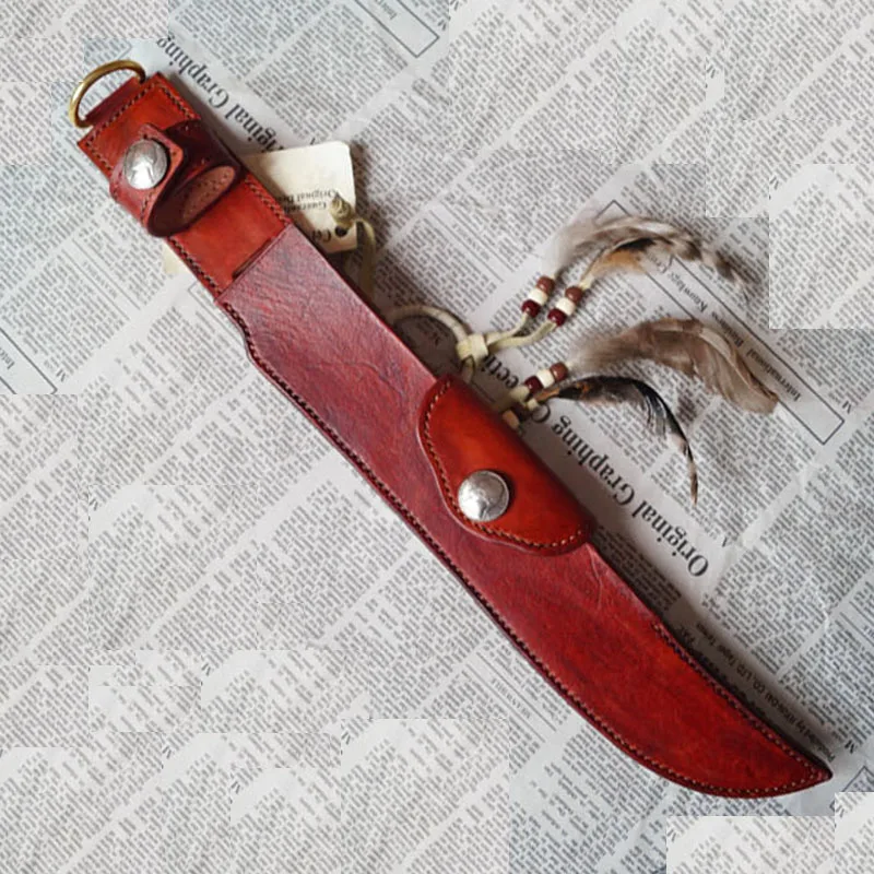 1PC Handmade Custom Knife Sheath Pure Cowhide EDC Fixed Blade Straight Knife Holder Outdoor Tool Knives Scabbard Equipment Brown
1PC Handmade Custom Knife Sheath Pure Cowhide EDC Fixed Blade Straight Knife Holder Outdoor Tool Knives Scabbard Equipment Brown