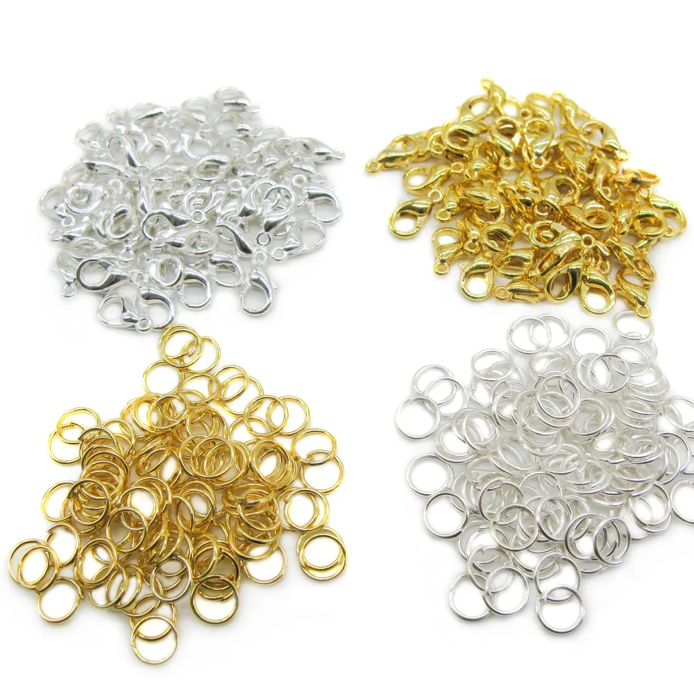 TOAOB 400pcs Mix Colour Open Jump rings and Lobster clasps For DIY Findings
TOAOB 400pcs Mix Colour Open Jump rings and Lobster clasps For DIY Findings