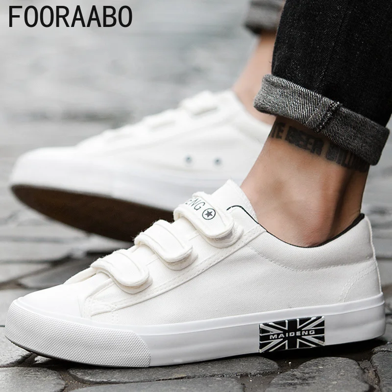 Mens Sneakers Canvas shoes for Boys Breathable Hook & loop Solid Brand Hard-wearing Fashion Black/Blue/White Shoes Man
Mens Sneakers Canvas shoes for Boys Breathable Hook & loop Solid Brand Hard-wearing Fashion Black/Blue/White Shoes Man