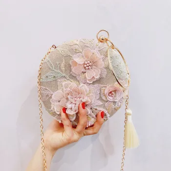 Embroidery Vintage Circular Evening Bags Pink Flower Tassel Women Bag For Party Clutches Bags Handbags Purse Wedding Bags Bolsos
Embroidery Vintage Circular Evening Bags Pink Flower Tassel Women Bag For Party Clutches Bags Handbags Purse Wedding Bags Bolsos