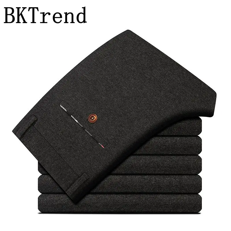 BKTrend 2019 Autumn New Men's Slim Casual Pants Fashion Elasticity Business Black Trousers Male Brand Clothes Size 38 40
BKTrend 2019 Autumn New Men's Slim Casual Pants Fashion Elasticity Business Black Trousers Male Brand Clothes Size 38 40