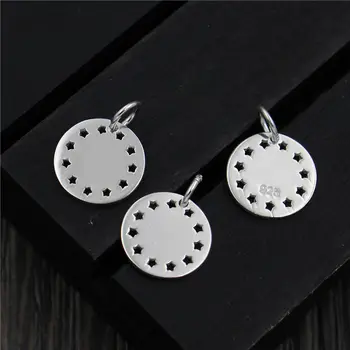 Fashion S925 Round Medallion Charms Fit Bracelets 925 Sterling Silver Hollow Star Disc Pendants DIY Jewelry Making Accessories
Fashion S925 Round Medallion Charms Fit Bracelets 925 Sterling Silver Hollow Star Disc Pendants DIY Jewelry Making Accessories