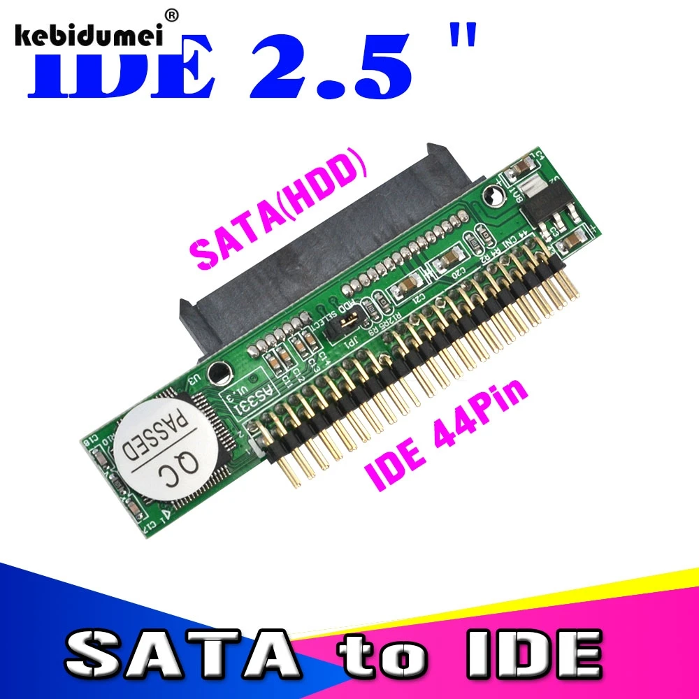 Горячая 10 шт./лот Sata в IDE 2 5 Female до "IDE Male 44 pin port 1.5Gbs Поддержка ATA 133 100 HDD CD DVD адаптер
