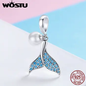 WOSTU 925 Sterling Silver Mermaid Tail Elegant Pearl Charm Beads fit Bracelet & Bangle Necklace S925 DIY Fashion Jewelry FIC877
WOSTU 925 Sterling Silver Mermaid Tail Elegant Pearl Charm Beads fit Bracelet & Bangle Necklace S925 DIY Fashion Jewelry FIC877