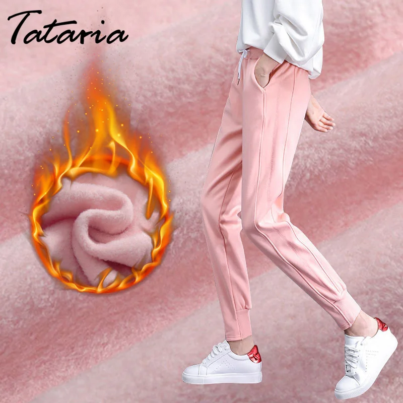 Tataria Women Harem Cashmere Pants Female High Waist Winter Warm Cashmere Pink Velvet Pants For Women Harem Pants Women's Winter
Tataria Women Harem Cashmere Pants Female High Waist Winter Warm Cashmere Pink Velvet Pants For Women Harem Pants Women's Winter
