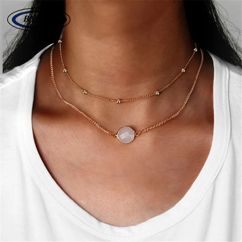 BYSPT Rough Crystal Pendant statement Necklace Elegant Natural Stone Collar For Women Multilayer Collar Necklace Jewelry
BYSPT Rough Crystal Pendant statement Necklace Elegant Natural Stone Collar For Women Multilayer Collar Necklace Jewelry