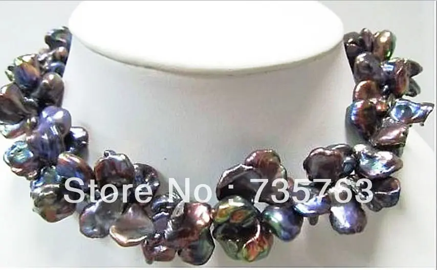 xiuli 00815 HUGE DOUBLE NATURAL 18"17MM SOUTH SEA GENUINE BLACK RED GREEN PEARL NECKLACE 14KGP
xiuli 00815 HUGE DOUBLE NATURAL 18"17MM SOUTH SEA GENUINE BLACK RED GREEN PEARL NECKLACE 14KGP