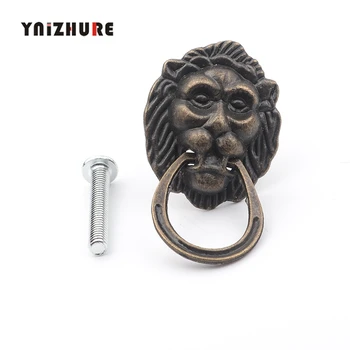 20pcs 28*48mm Antique Bronze Cartoon Lion Head Cabinet Handles Door Hardware Knobs cupboard Closet Drawer Pulls
20pcs 28*48mm Antique Bronze Cartoon Lion Head Cabinet Handles Door Hardware Knobs cupboard Closet Drawer Pulls