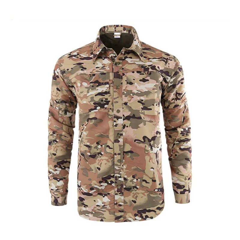Men Hiking Shirts Solider Tactical Camouflage Shirts Quick Drying Outdoor Hiking Trekking Clothes Men Sunscreen Fishing Shirts
Men Hiking Shirts Solider Tactical Camouflage Shirts Quick Drying Outdoor Hiking Trekking Clothes Men Sunscreen Fishing Shirts