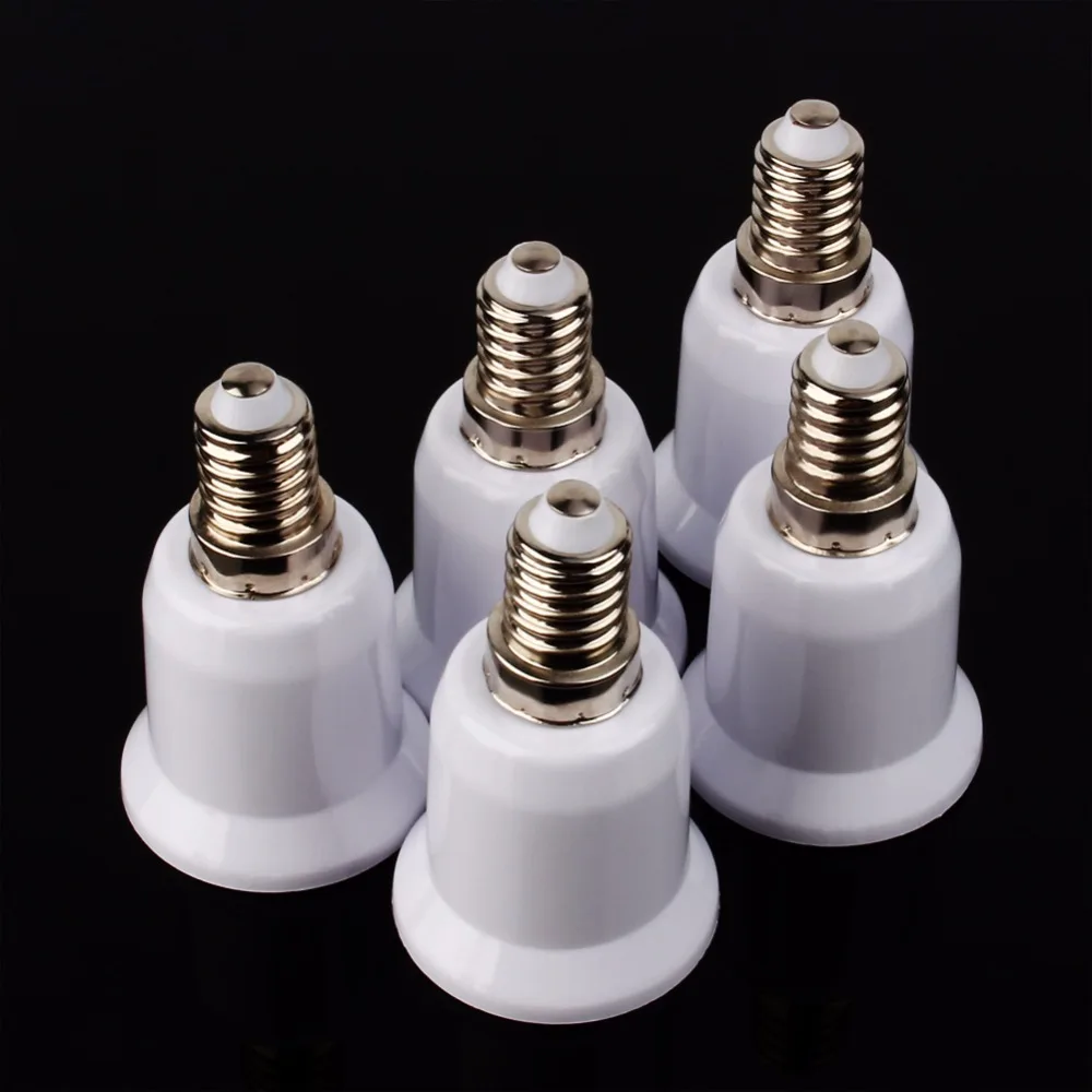 5Pcs E14 to E 27 Base Socket Mutual Conversion Lamp Holders Light Converter Adapter Lampholders For LED Corn Bulb
5Pcs E14 to E 27 Base Socket Mutual Conversion Lamp Holders Light Converter Adapter Lampholders For LED Corn Bulb