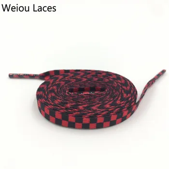 Weiou Flat Black White Red Blue Grid Shoe Lace String Sublimated Printing Polyester Checkered Digital Print Shoelaces Sneakers
Weiou Flat Black White Red Blue Grid Shoe Lace String Sublimated Printing Polyester Checkered Digital Print Shoelaces Sneakers
