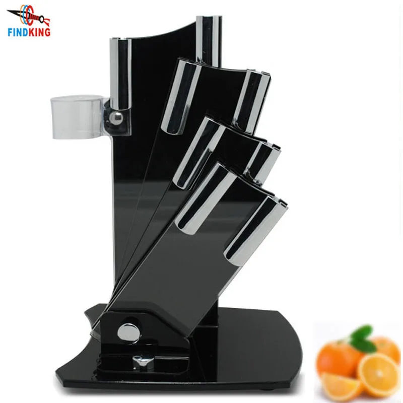 Beautiful acrylic kitchen ceramic knife holder, kitchen knife stand block for 3'' 4'' 5'' 6'' knives with one peeler
Beautiful acrylic kitchen ceramic knife holder, kitchen knife stand block for 3'' 4'' 5'' 6'' knives with one peeler