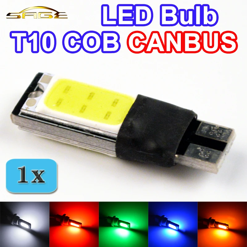 Hippcron LED Bulb T10 COB CANBUS 194 W5W Error Free Car Light Automotive CAN BUS Lamp Color White Red Green Blue Yellow
Hippcron LED Bulb T10 COB CANBUS 194 W5W Error Free Car Light Automotive CAN BUS Lamp Color White Red Green Blue Yellow