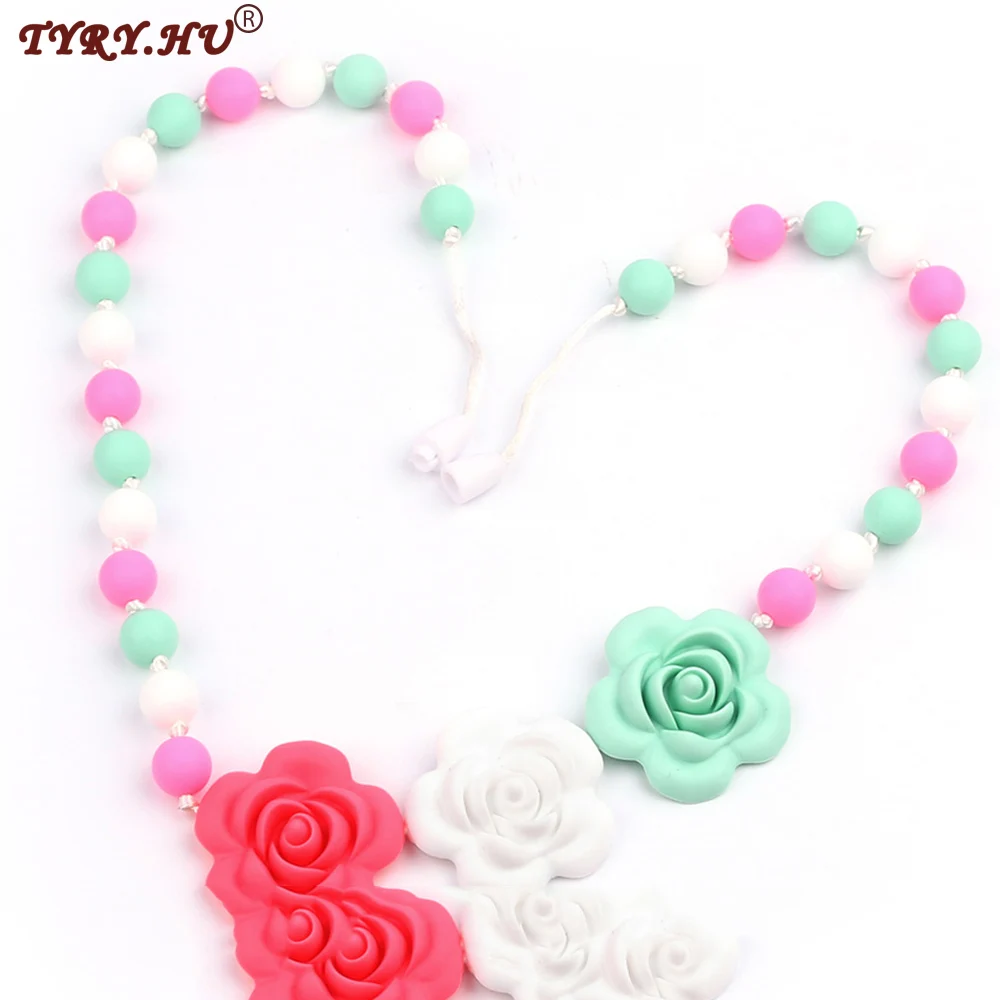 TYRY.HU Rose Beads Nursing Necklace for Mom 2PC Elegant Breastfeeding Jewelry Teething Necklace Baby Gums Teeth Care Shower Gift
TYRY.HU Rose Beads Nursing Necklace for Mom 2PC Elegant Breastfeeding Jewelry Teething Necklace Baby Gums Teeth Care Shower Gift
