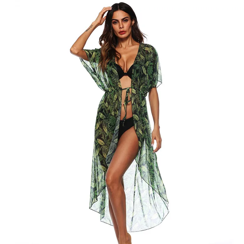 Feitong Beach Wear Cover UP Tops Women Chiffon Flower Print Tassels Coat Suit Kimono Cover Sunscreen air conditioning Smock
Feitong Beach Wear Cover UP Tops Women Chiffon Flower Print Tassels Coat Suit Kimono Cover Sunscreen air conditioning Smock