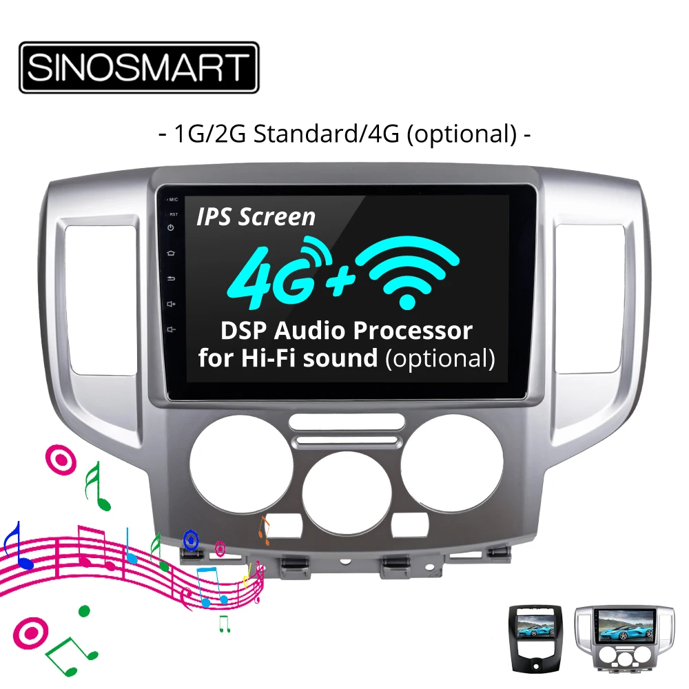 SINOSMART 2.5D IPS/QLED Screen 1G/2G/4G Optional Android 8.1 Car Radio GPS Navigation Player for Nissan NV200 Livina 2007-2019
SINOSMART 2.5D IPS/QLED Screen 1G/2G/4G Optional Android 8.1 Car Radio GPS Navigation Player for Nissan NV200 Livina 2007-2019