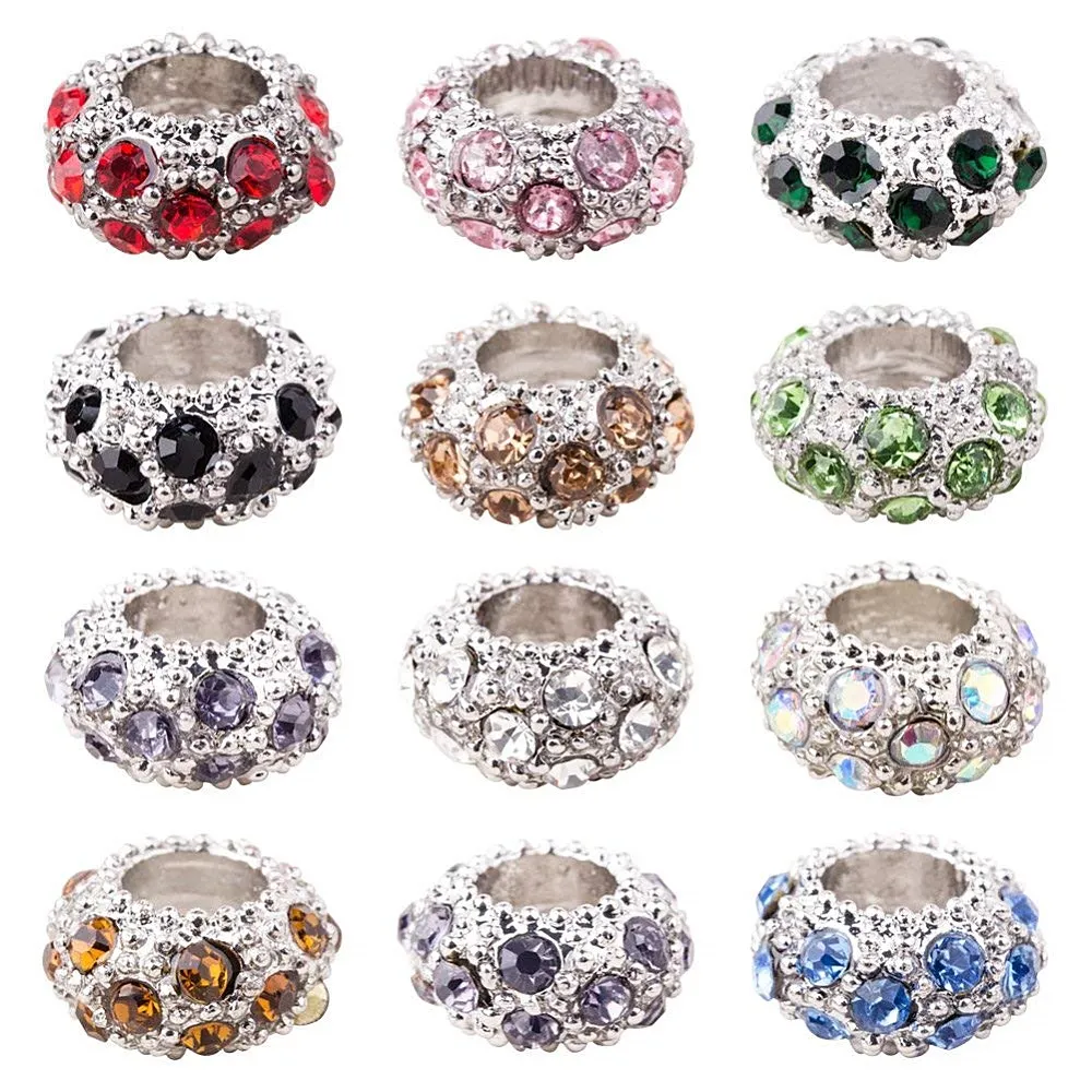 Double Nose New Design Zinc Alloy Metal Craft Sparking Crystal Big Hole European Beads Charm Variety Color For Snake Bracelet
Double Nose New Design Zinc Alloy Metal Craft Sparking Crystal Big Hole European Beads Charm Variety Color For Snake Bracelet