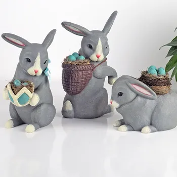 3 Pcs/set European Rabbit Figurines Resin Miniatures Animal Tabletop Crafts Home Decorative Best Birthday Wedding R1882
3 Pcs/set European Rabbit Figurines Resin Miniatures Animal Tabletop Crafts Home Decorative Best Birthday Wedding R1882