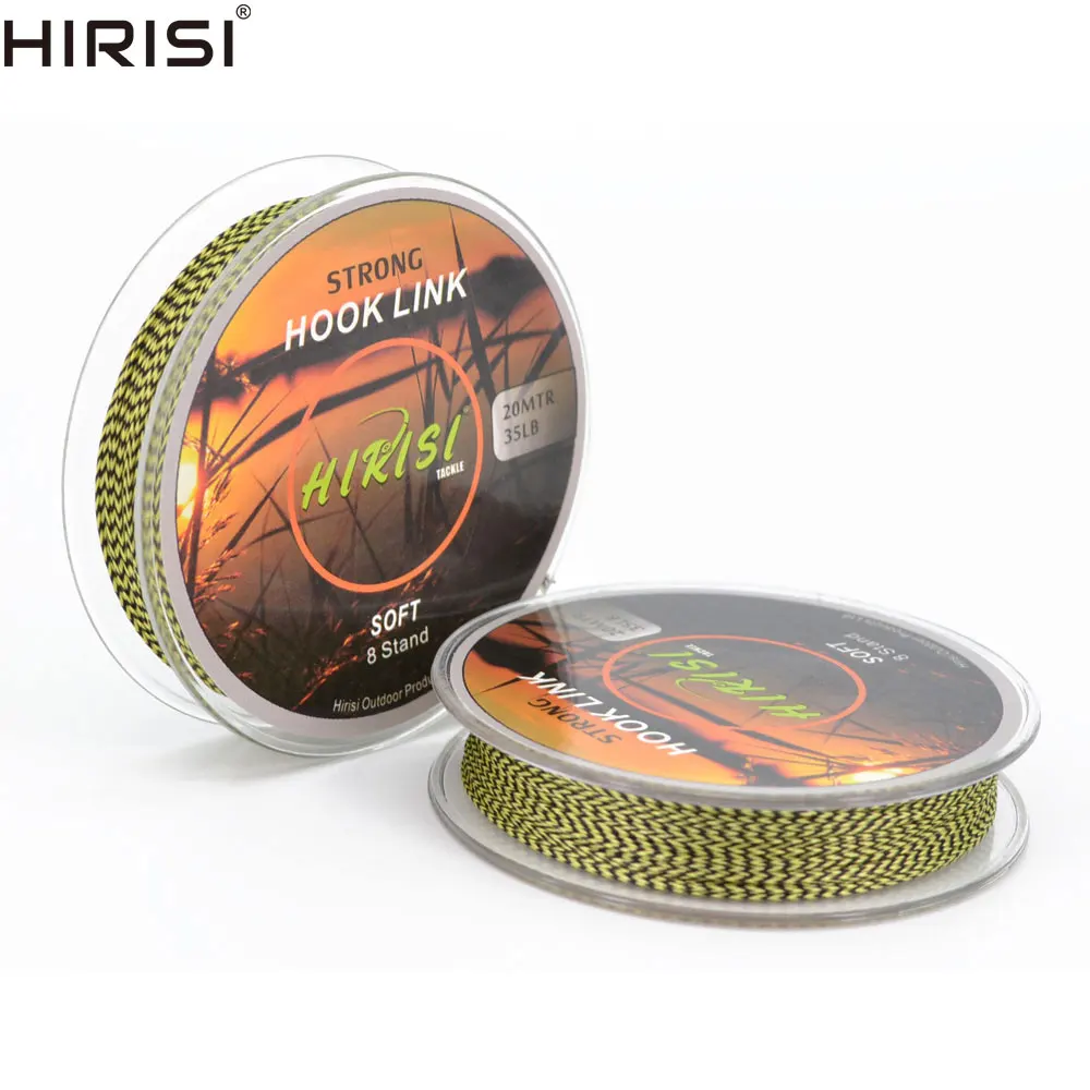 Hirisi Carp Fishing Tackle 2pcs Fishing Line Braided Hook Link 8 String 20m 35lb Green Black Mix Color Braided Fishing Line
Hirisi Carp Fishing Tackle 2pcs Fishing Line Braided Hook Link 8 String 20m 35lb Green Black Mix Color Braided Fishing Line