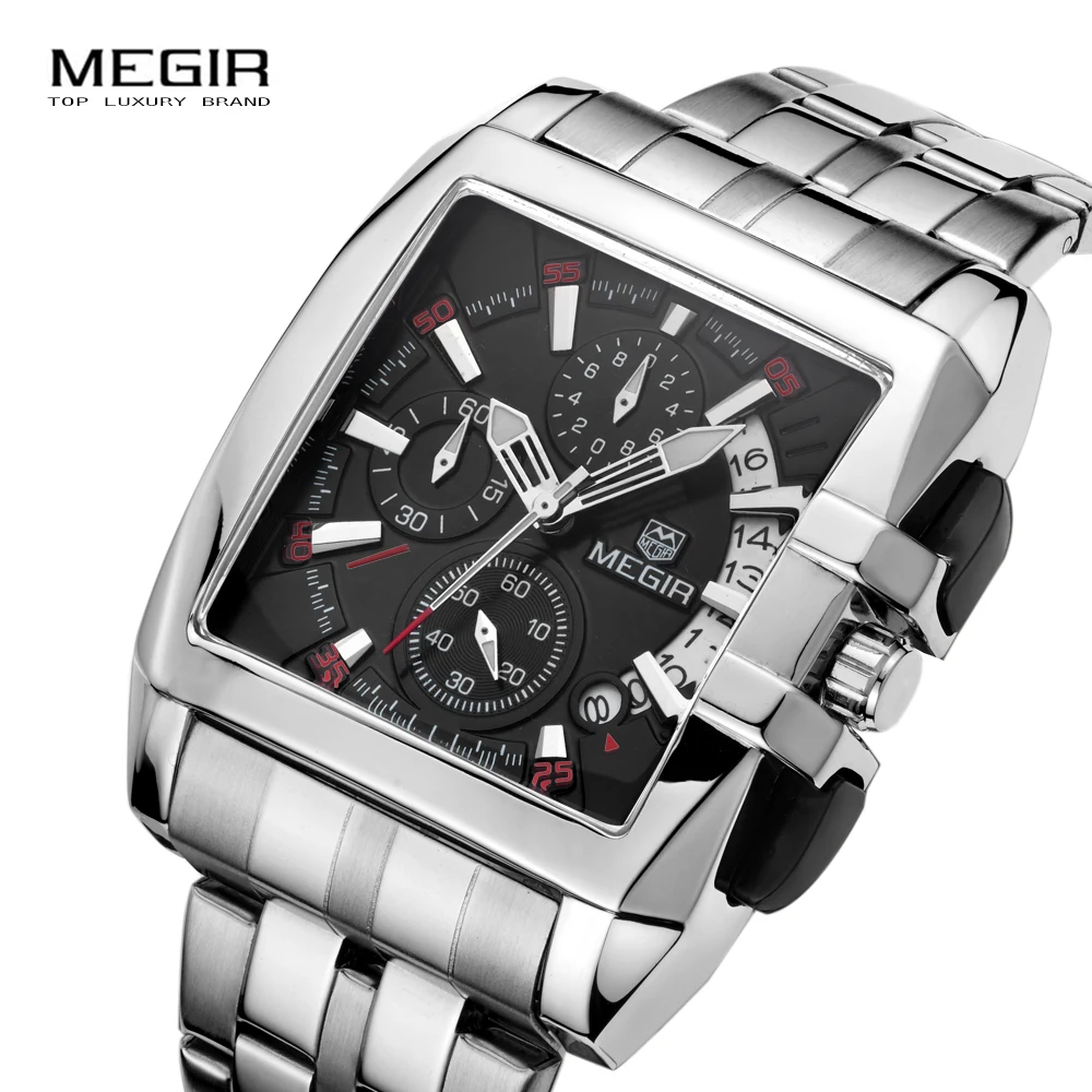 Megir 2018 Luxury Brand Men Watch Clock Full Steel Men's Quartz Chronograph Wristwatch Sport/Business Montre Homme
Megir 2018 Luxury Brand Men Watch Clock Full Steel Men's Quartz Chronograph Wristwatch Sport/Business Montre Homme