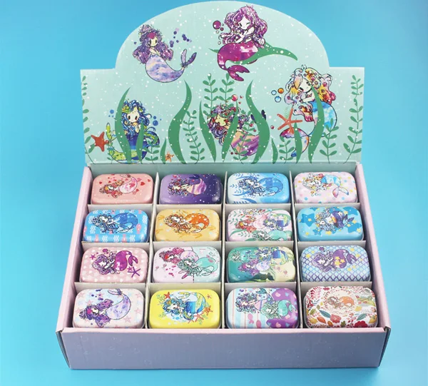 32pcs/lot mermaid Collectables Tin Boxes for party favor Candy Box Birthday Gift mini tin box sea-maid pattern
32pcs/lot mermaid Collectables Tin Boxes for party favor Candy Box Birthday Gift mini tin box sea-maid pattern