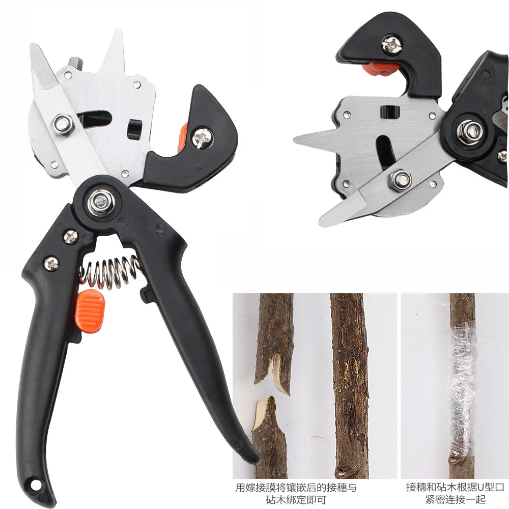 

Garden Tools Grafting Pruner Chopper Vaccination Cutting Tree Gardening Tools with 2 Blade Plant Shears Scissor Dropshipping
