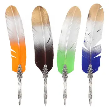 Vintage Retro Feather Dip Pen Alloy Nibs Calligraphy Writing Pen Gift with Box Candle 15ml Empty Ink Bottle
Vintage Retro Feather Dip Pen Alloy Nibs Calligraphy Writing Pen Gift with Box Candle 15ml Empty Ink Bottle