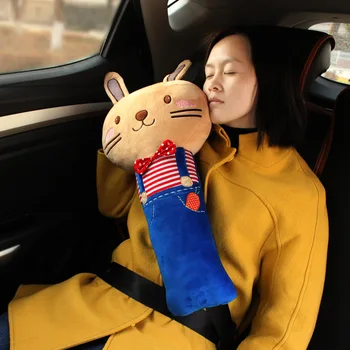 Children Car Seatbelt Pad Rabbit Animal 4 Seasons Car Safety Belt Pillow Short Plush For Girl Woman Baby Gift Lion Cat Fox Bear
Children Car Seatbelt Pad Rabbit Animal 4 Seasons Car Safety Belt Pillow Short Plush For Girl Woman Baby Gift Lion Cat Fox Bear