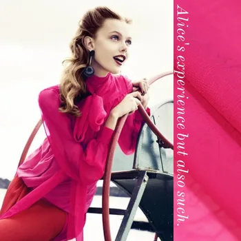Charm mei red calving pure color micro fine chiffon Imported fabrics fashion fabric
Charm mei red calving pure color micro fine chiffon Imported fabrics fashion fabric