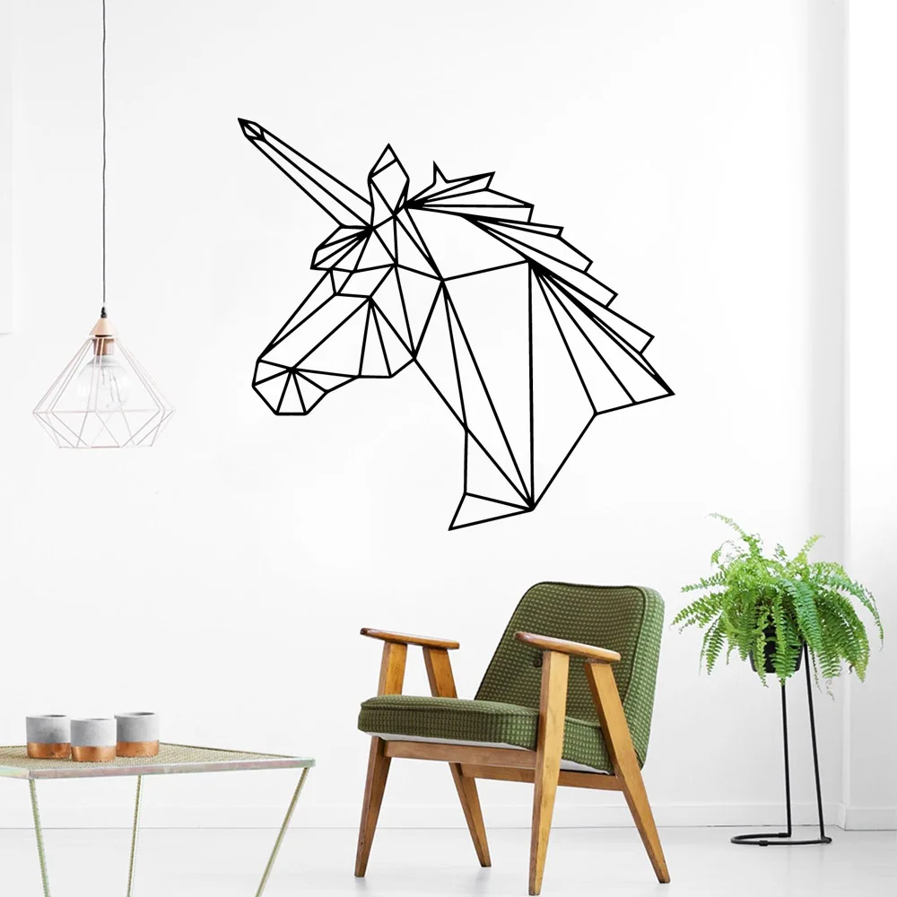 Geometric Unicorn Vinyl Wall Stickers Decor For Kids Rooms Nursery Room Living Room Decoration Art Decal Mural wallstickers
Geometric Unicorn Vinyl Wall Stickers Decor For Kids Rooms Nursery Room Living Room Decoration Art Decal Mural wallstickers