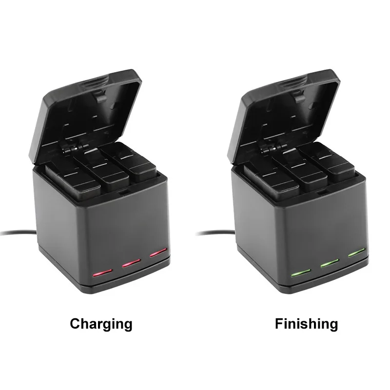 3 Slots USB Battery Charger Storage Charging Box+ 2pcs Battery for GoPro Hero 6/5 Battery HSJ-19
3 Slots USB Battery Charger Storage Charging Box+ 2pcs Battery for GoPro Hero 6/5 Battery HSJ-19