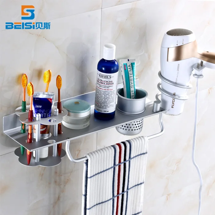 Bathroom Wall Mount Bath Storage Rack Toothbrush Holder Hairdryer Rack Towel Rack
Bathroom Wall Mount Bath Storage Rack Toothbrush Holder Hairdryer Rack Towel Rack