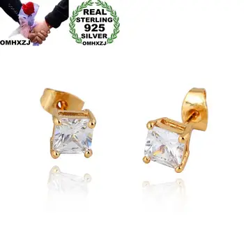 OMHXZJ Wholesale European Fashion Woman Girl Party Wedding Gift Square Zircon 925 Sterling Silver 18KT Stud Earrings EA130
OMHXZJ Wholesale European Fashion Woman Girl Party Wedding Gift Square Zircon 925 Sterling Silver 18KT Stud Earrings EA130