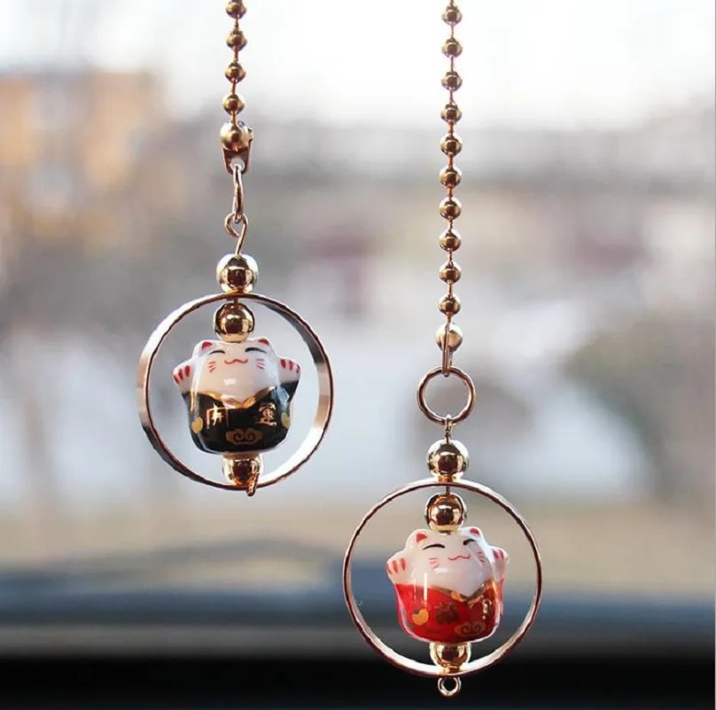 Car Pendant Lucky Cat Kitty Rear View Mirror Charms Trim New Arrival Fashion Hanging Ornaments Car styling Auto Decoration
Car Pendant Lucky Cat Kitty Rear View Mirror Charms Trim New Arrival Fashion Hanging Ornaments Car styling Auto Decoration