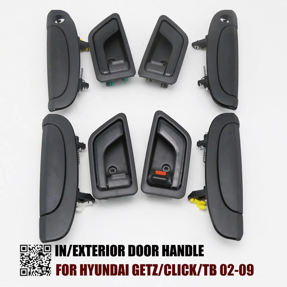 8PCS SET EXTERIOR INTERIOR DOOR HANDLE FOR Hyundai Getz/Click/TB 02-09 Dodge Brisa (Venezuela) Inokom Getz (Malaysia)
8PCS SET EXTERIOR INTERIOR DOOR HANDLE FOR Hyundai Getz/Click/TB 02-09 Dodge Brisa (Venezuela) Inokom Getz (Malaysia)