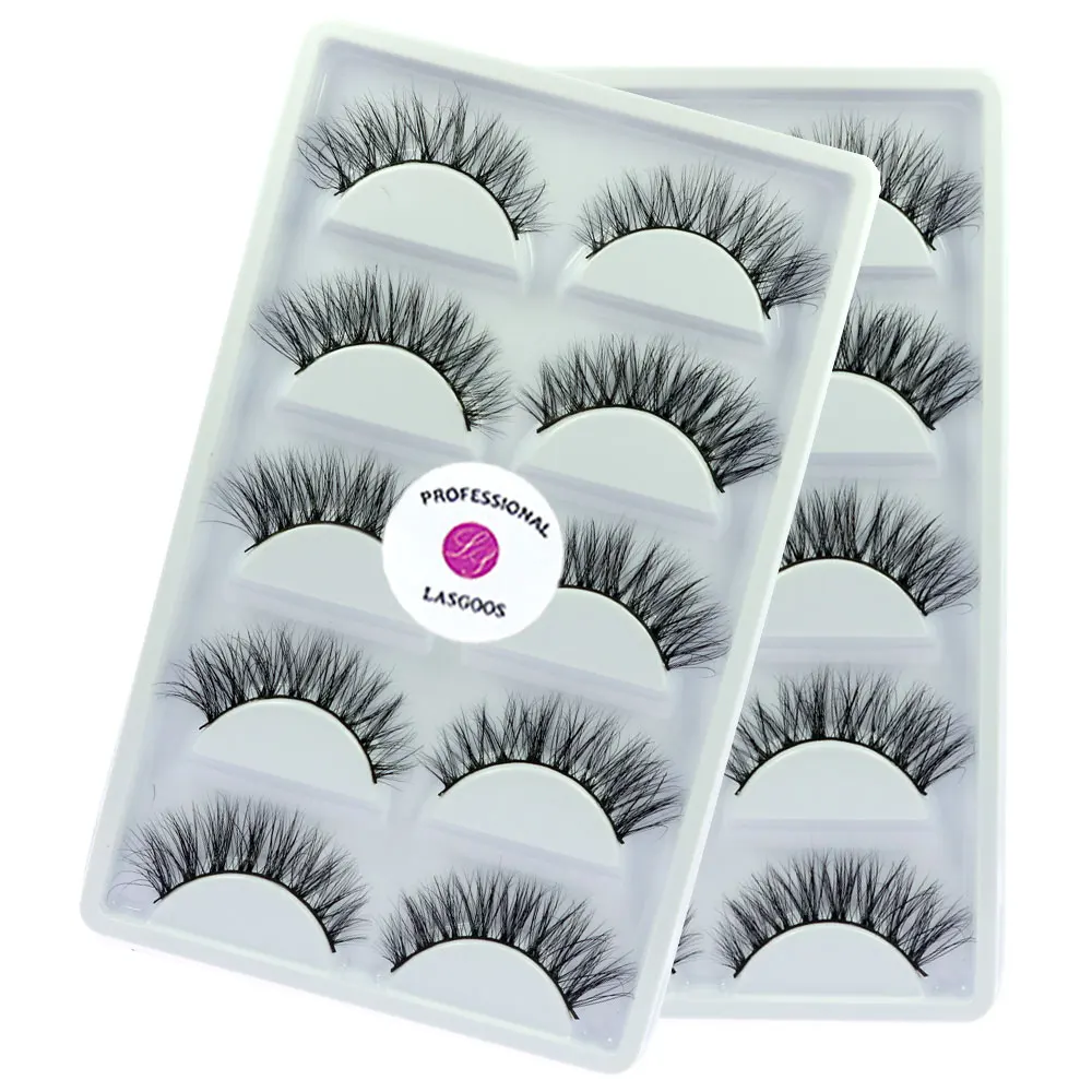 LASGOOS 10 Pairs/Lot False Eyelashes 3D Mink Faux Winged Crossing Eyelashes Strips Lashes Thin Fake Eyelashes Makeup A04
LASGOOS 10 Pairs/Lot False Eyelashes 3D Mink Faux Winged Crossing Eyelashes Strips Lashes Thin Fake Eyelashes Makeup A04