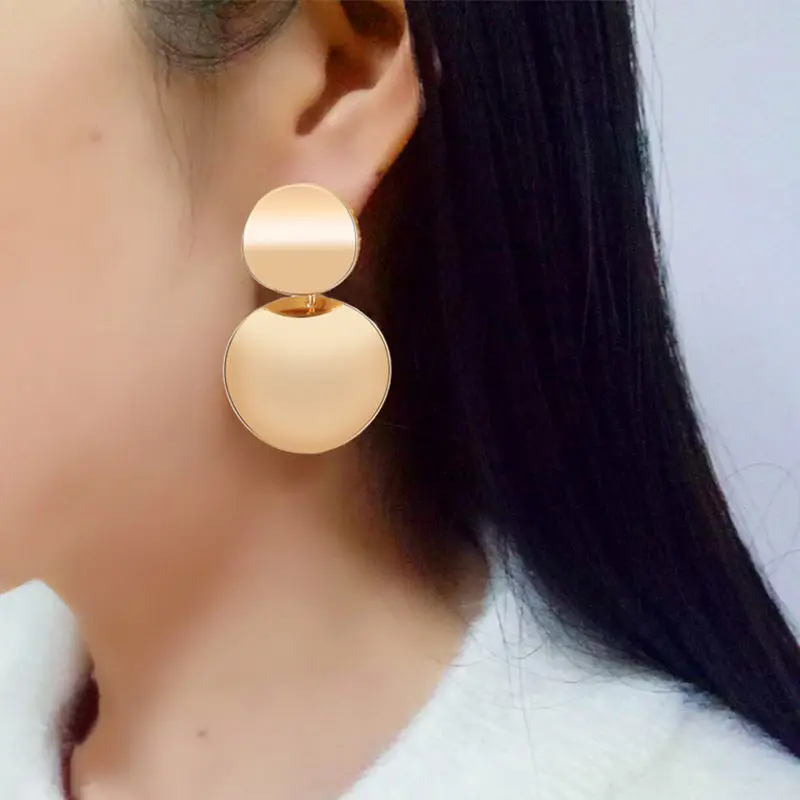 2018 Statement Earrings Fashion Metal stud Earrings For Women Gold Silver colour Jewelry Simple Vintage gift Earrings
2018 Statement Earrings Fashion Metal stud Earrings For Women Gold Silver colour Jewelry Simple Vintage gift Earrings