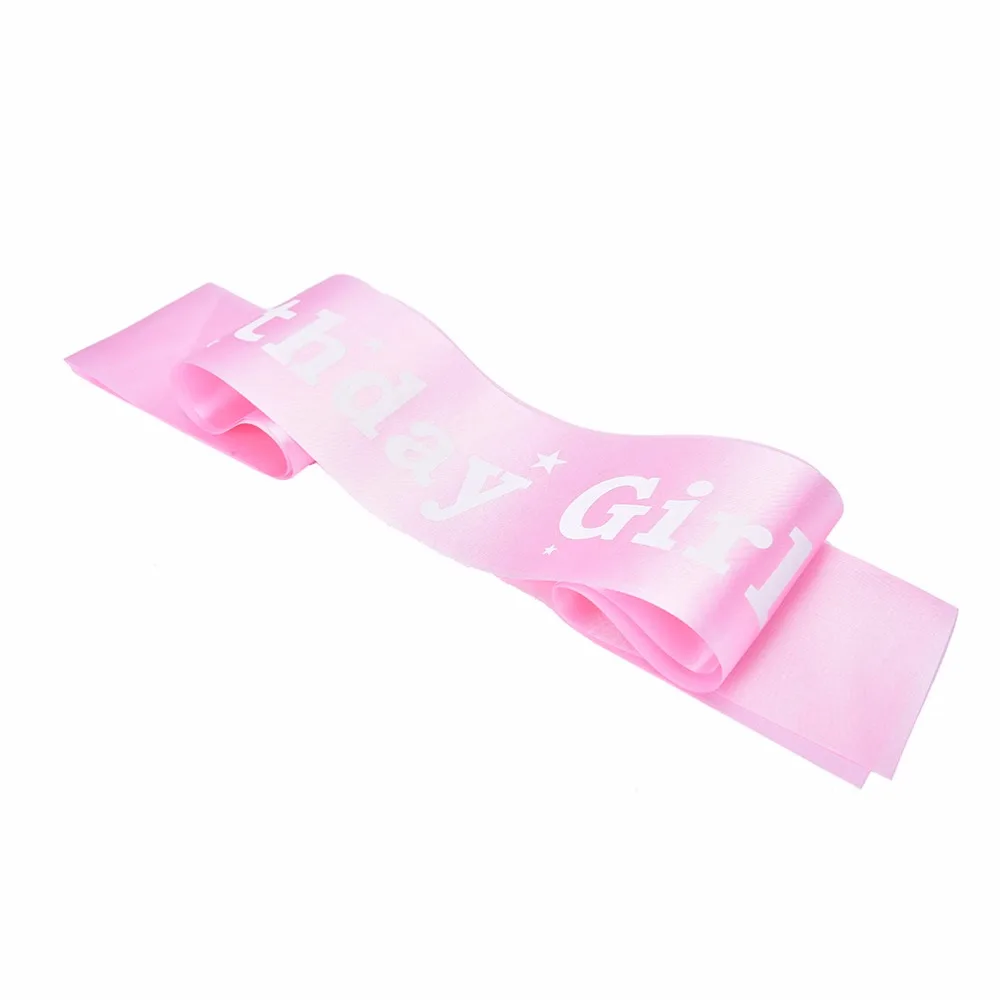 

Sash In PINK Birthday Party Accessory Pink BIRTHDAY GIRL Decoration Girls Night Souvenir Ribbons Event Party Supplies