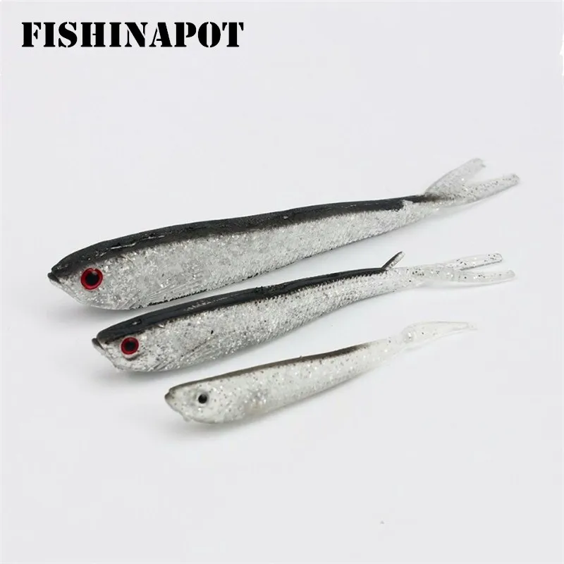 FISHINAPOT 5PCS/lot Silver Soft Baits 2g 4g 7g Silicone Swimbaits isca Fishing Lure Quality Bass Carp Artificial Wobblers Flying
FISHINAPOT 5PCS/lot Silver Soft Baits 2g 4g 7g Silicone Swimbaits isca Fishing Lure Quality Bass Carp Artificial Wobblers Flying