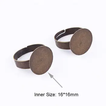 New Fit 16mm Round Ring Adjustable Antique Bronze Pendants Setting Cabochon Cameo Base Tray Bezel Blank DIY Jewelry Findings
New Fit 16mm Round Ring Adjustable Antique Bronze Pendants Setting Cabochon Cameo Base Tray Bezel Blank DIY Jewelry Findings