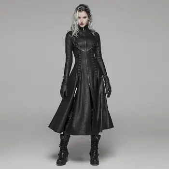 PUNK RAVE Women Dark Punk Long Coat Retro Front Zipper Stand Collar Overcoat Punk Rock Stage Perform Women Long Trench Coat
PUNK RAVE Women Dark Punk Long Coat Retro Front Zipper Stand Collar Overcoat Punk Rock Stage Perform Women Long Trench Coat
