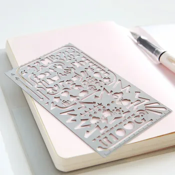 3 Pcs/set Vintage Portable Stainless Steel Stencils Hollow Ruler DIY Tool Template School Office Stationery Gifts
3 Pcs/set Vintage Portable Stainless Steel Stencils Hollow Ruler DIY Tool Template School Office Stationery Gifts