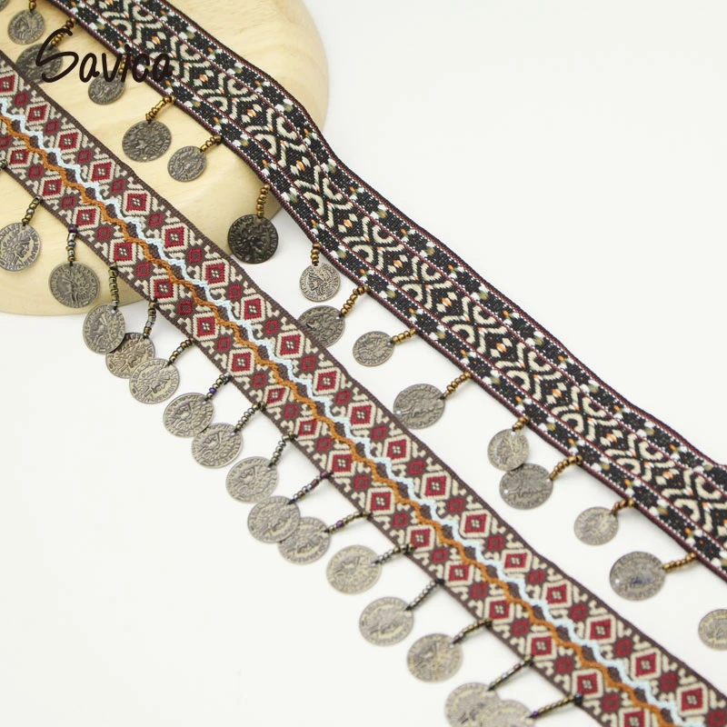 Savica 1y/lot Lace Trim Tape Fabric Ribbon Beadding Ethnic Style Lace DIY Collar Sewing Crafts Garment Decor Materials LX588
Savica 1y/lot Lace Trim Tape Fabric Ribbon Beadding Ethnic Style Lace DIY Collar Sewing Crafts Garment Decor Materials LX588