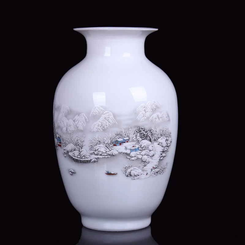 Jingdezhen Ceramic Vase Flower Arranging Home Furnishings Ornaments Dining Room Living Room Decorations Gifts porcelain vase
Jingdezhen Ceramic Vase Flower Arranging Home Furnishings Ornaments Dining Room Living Room Decorations Gifts porcelain vase