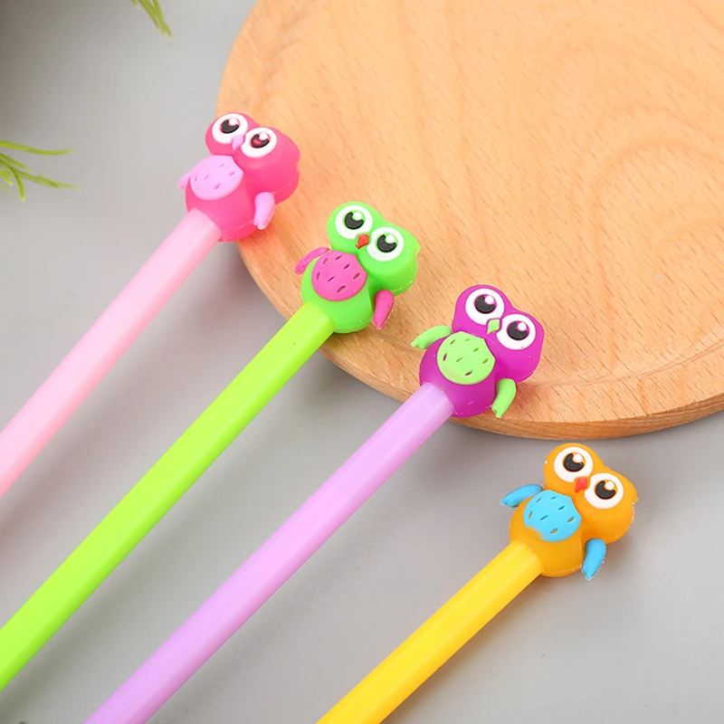 4Pcs/lot Cartoon Owl Gel Pen Kawaii Animal Writing Handle Pens for Girls Gift Creative Office Stationery School Supplies
4Pcs/lot Cartoon Owl Gel Pen Kawaii Animal Writing Handle Pens for Girls Gift Creative Office Stationery School Supplies