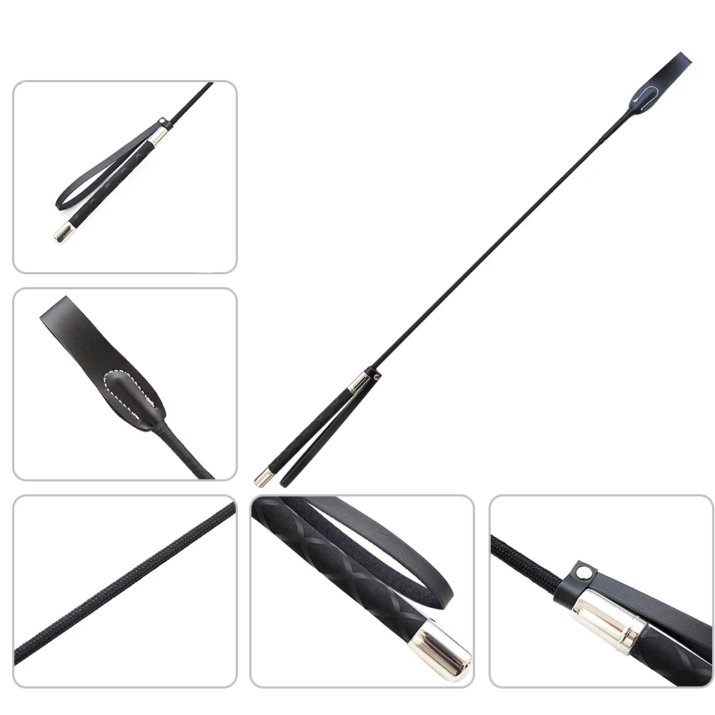 Riding Horseback Leather Durable Training Non Slip Handle Supplies Role Plays Equestrian Racing Lash Horse Whip Flogger Outdoor
Riding Horseback Leather Durable Training Non Slip Handle Supplies Role Plays Equestrian Racing Lash Horse Whip Flogger Outdoor
