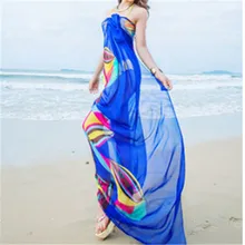 Пляжная накидка с красочным принтом бикини лето 2019 пляжная